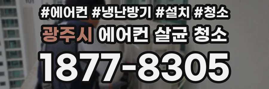 광주시 에어컨 살균 청소