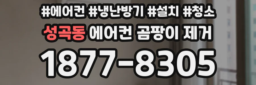 성곡동 에어컨 곰팡이 제거