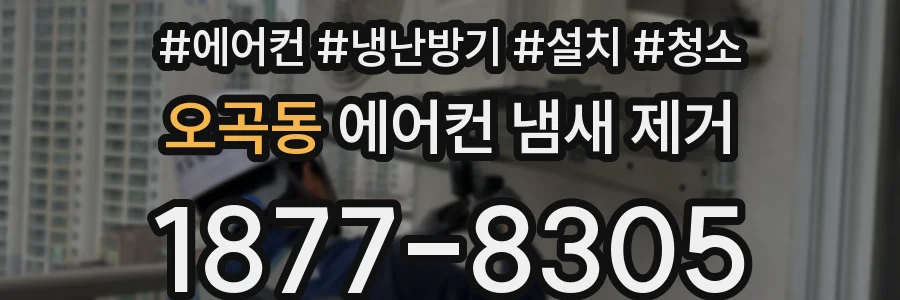 오곡동 에어컨 냄새 제거