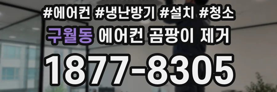 구월동 에어컨 곰팡이 제거