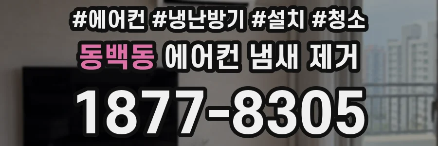 동백동 에어컨 냄새 제거