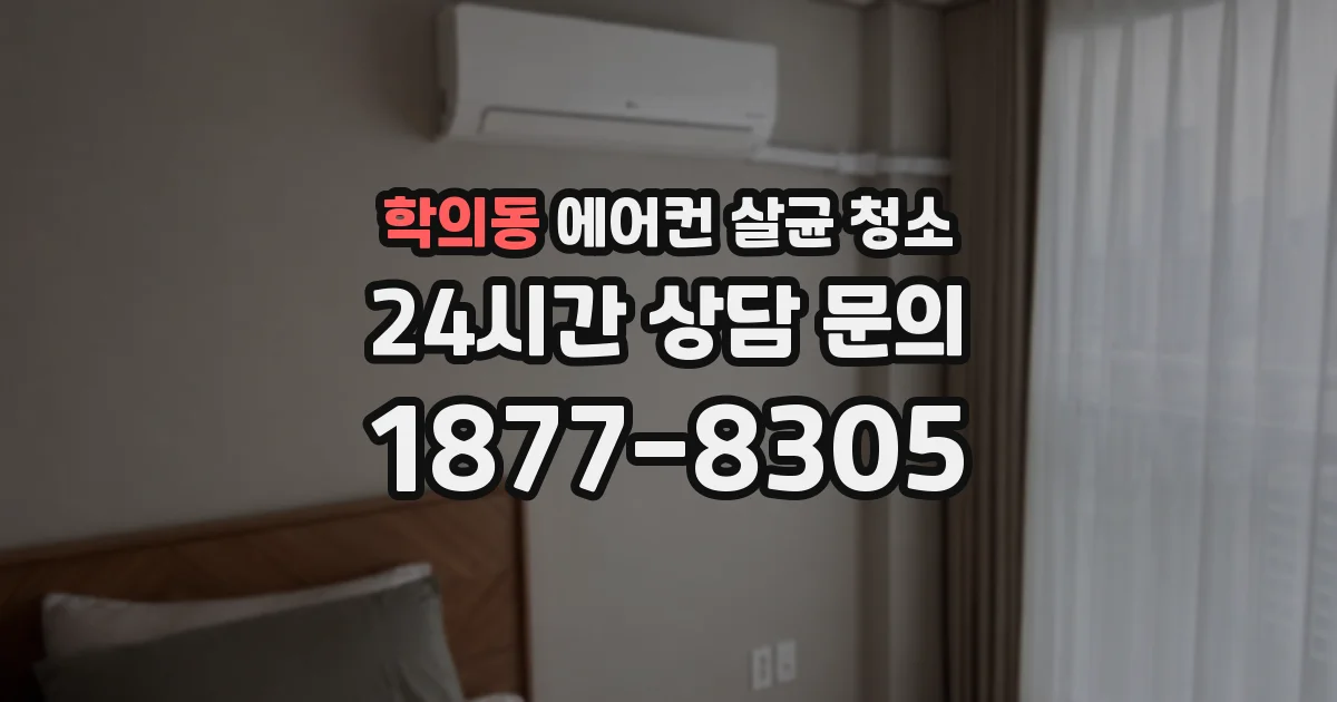 학의동 에어컨 살균 청소