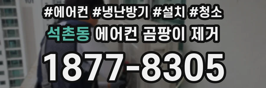 석촌동 에어컨 곰팡이 제거