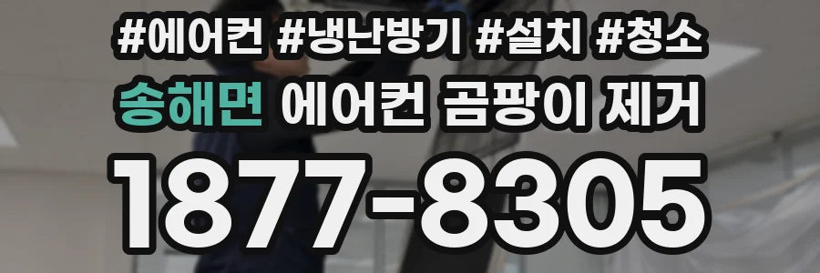 송해면 에어컨 곰팡이 제거
