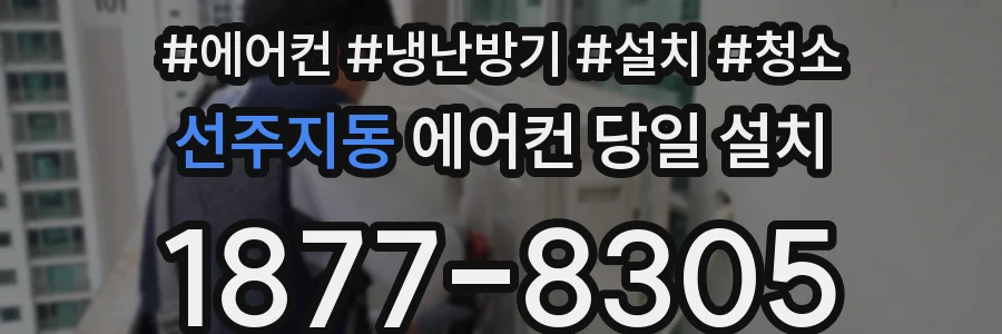 선주지동 에어컨 당일 설치