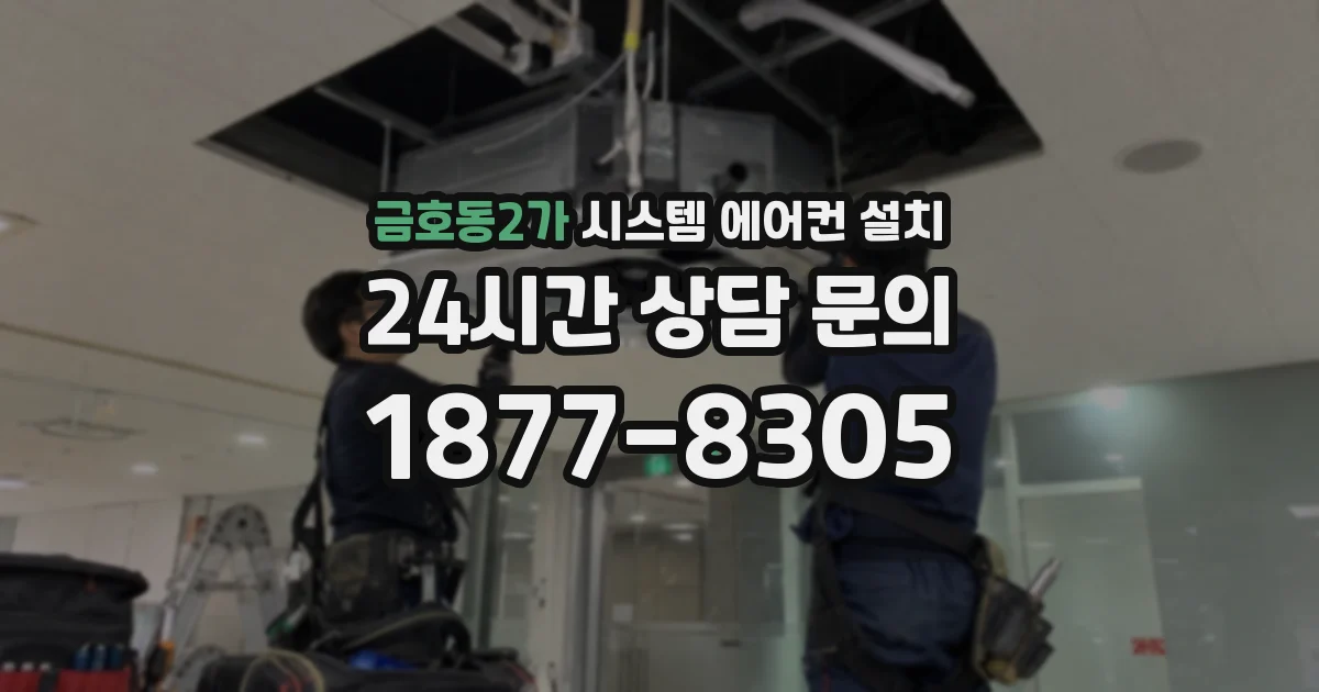 금호동2가 시스템 에어컨 설치
