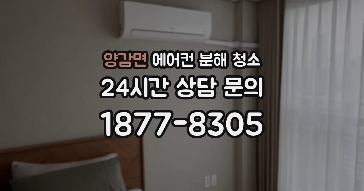 양감면 에어컨 분해 청소