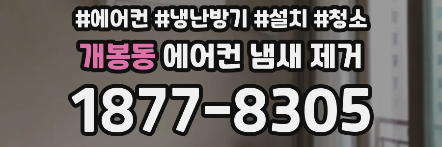 개봉동 에어컨 냄새 제거