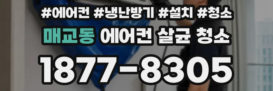 매교동 에어컨 살균 청소