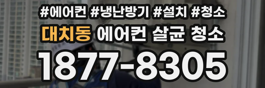 대치동 에어컨 살균 청소