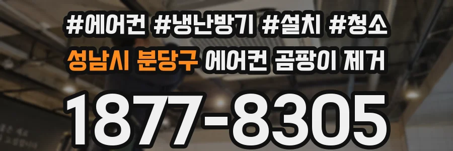 성남시 분당구 에어컨 곰팡이 제거