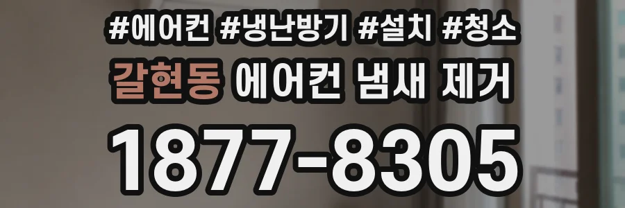 갈현동 에어컨 냄새 제거