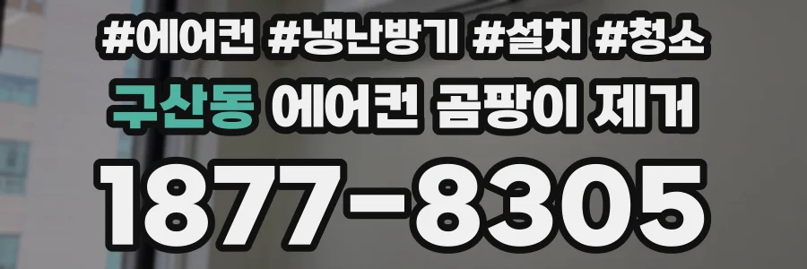 구산동 에어컨 곰팡이 제거