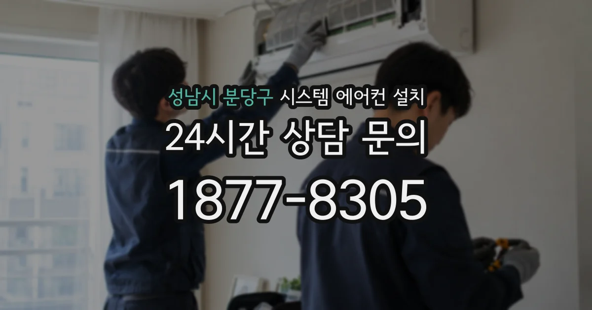 성남시 분당구 시스템 에어컨 설치