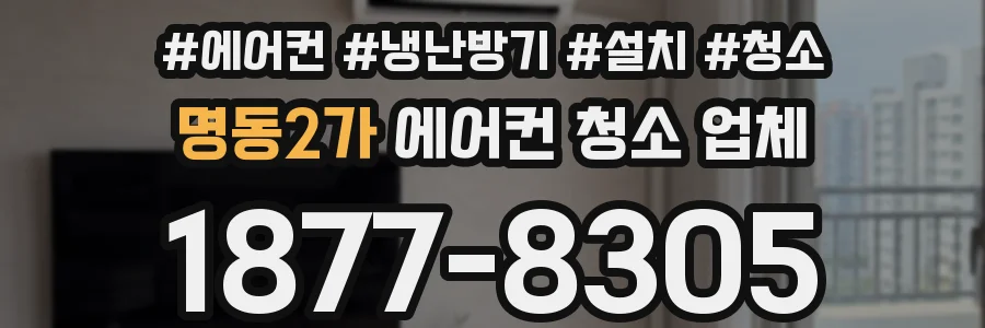 명동2가 에어컨 청소 업체