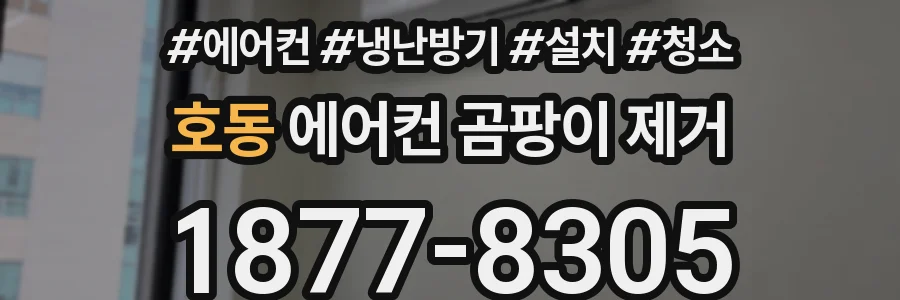 호동 에어컨 곰팡이 제거