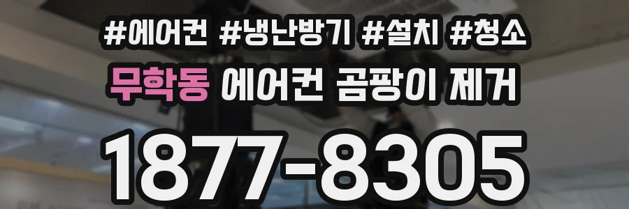 무학동 에어컨 곰팡이 제거