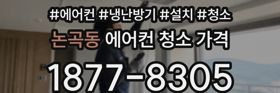 논곡동 에어컨 청소 가격