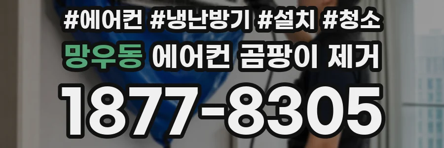 망우동 에어컨 곰팡이 제거