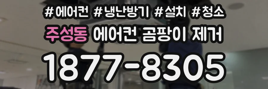 주성동 에어컨 곰팡이 제거