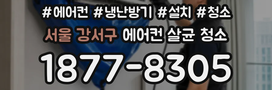 서울 강서구 에어컨 살균 청소