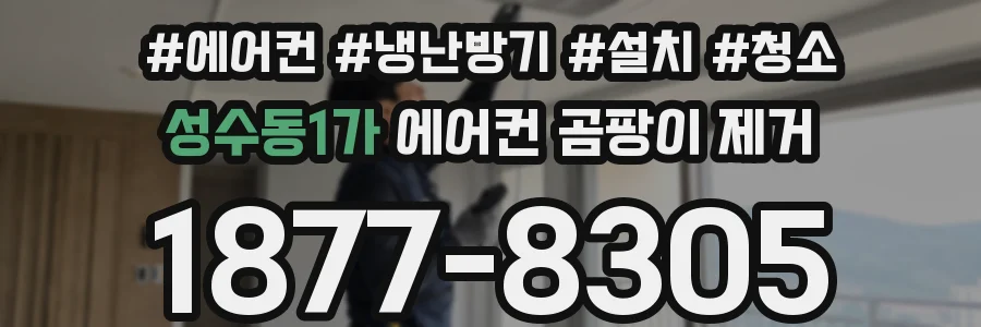 성수동1가 에어컨 곰팡이 제거