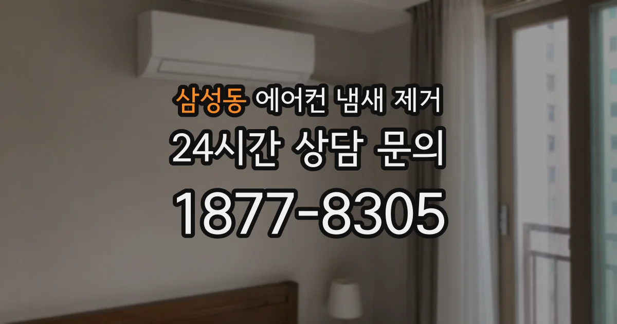 삼성동 에어컨 냄새 제거