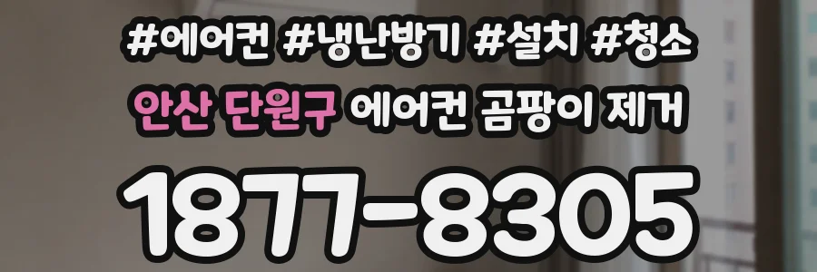 안산 단원구 에어컨 곰팡이 제거