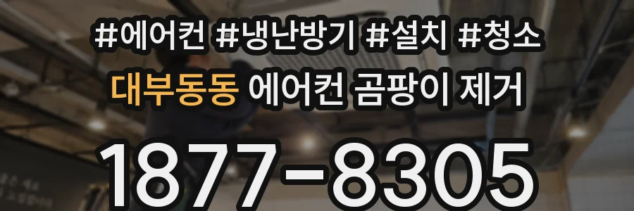 대부동동 에어컨 곰팡이 제거