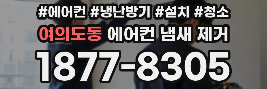 여의도동 에어컨 냄새 제거