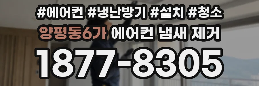 양평동6가 에어컨 냄새 제거