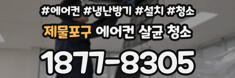 제물포구 에어컨 살균 청소
