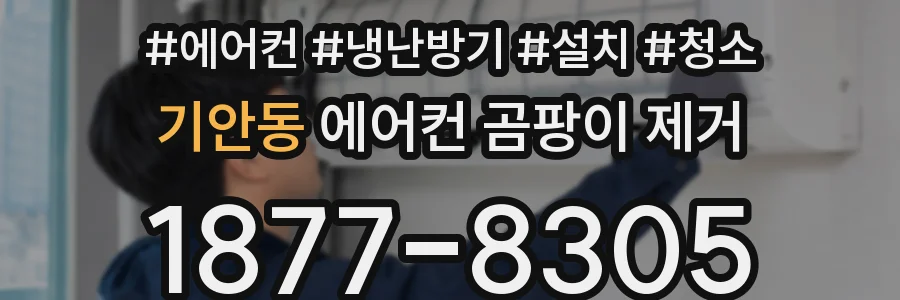 기안동 에어컨 곰팡이 제거
