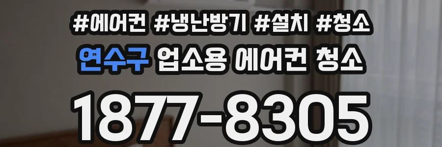 연수구 업소용 에어컨 청소