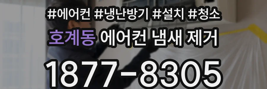 호계동 에어컨 냄새 제거