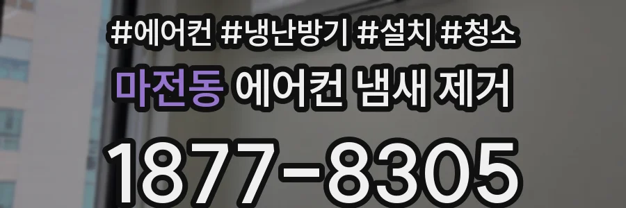 마전동 에어컨 냄새 제거