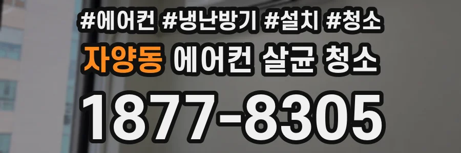 자양동 에어컨 살균 청소