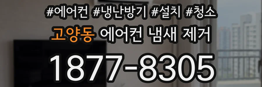 고양동 에어컨 냄새 제거