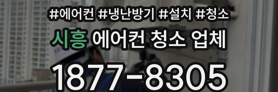 시흥 에어컨 청소 업체