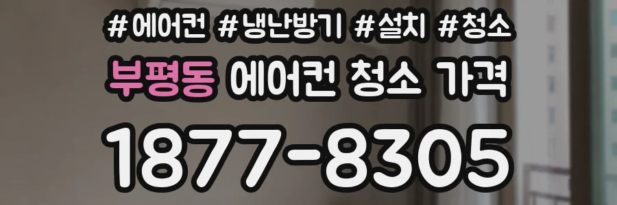 부평동 에어컨 청소 가격
