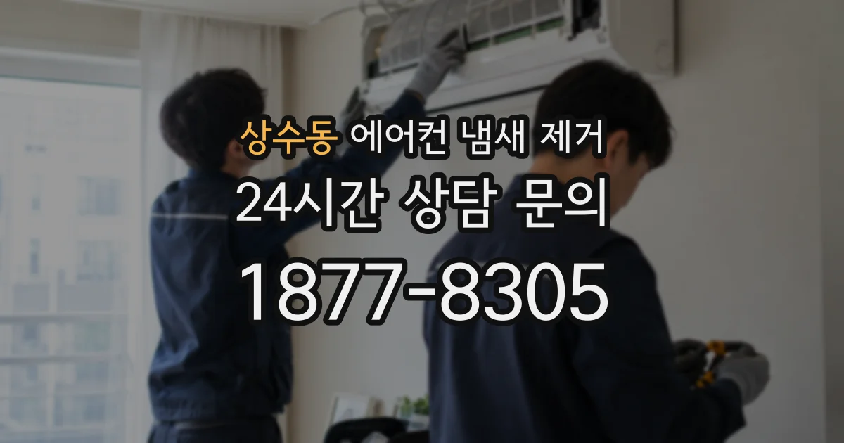 상수동 에어컨 냄새 제거