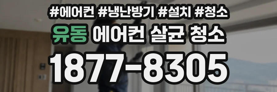 유동 에어컨 살균 청소