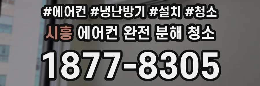 시흥 에어컨 완전 분해 청소