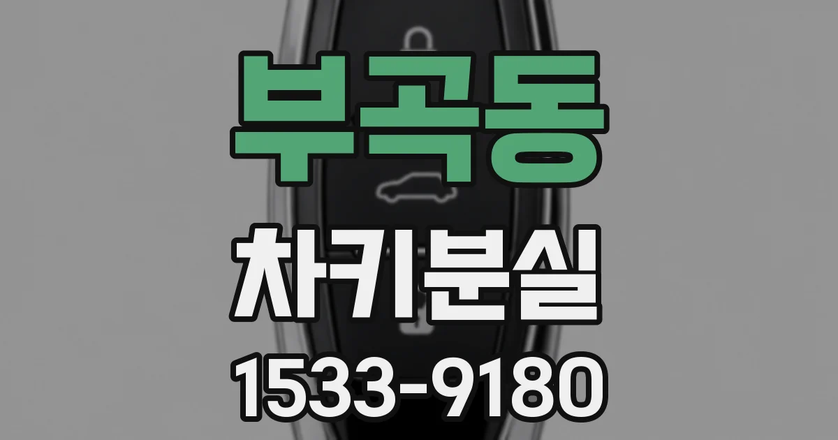 부곡동 차키분실