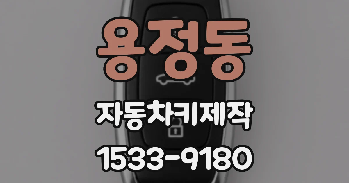 용정동 자동차키제작