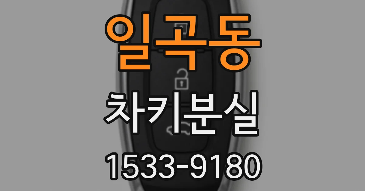 일곡동 차키분실