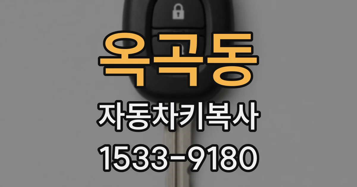 옥곡동 자동차키복사