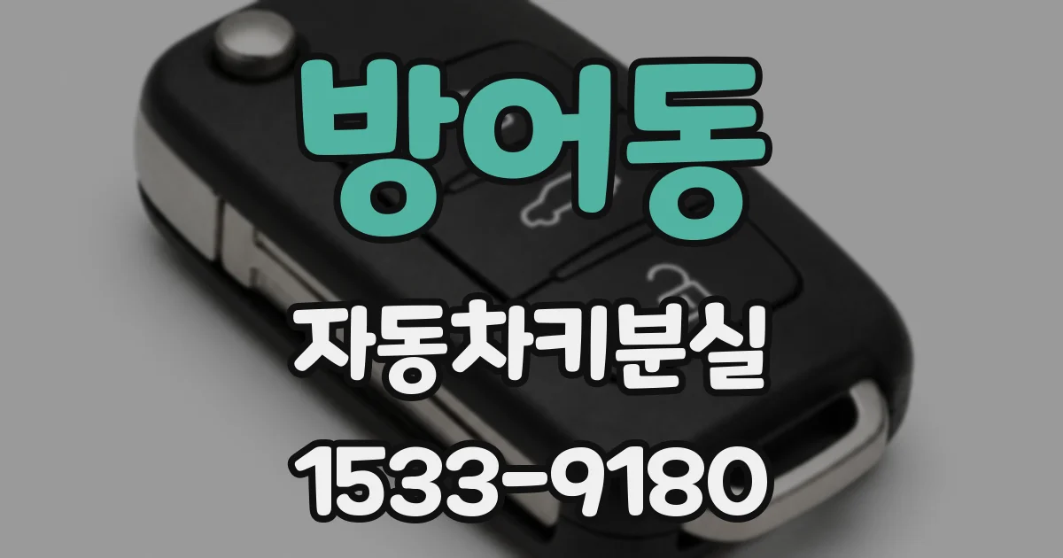 방어동 자동차키분실
