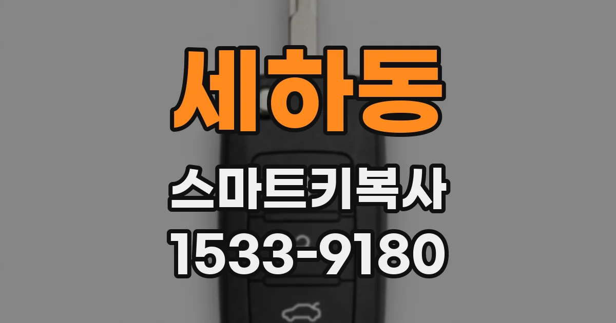세하동 스마트키복사