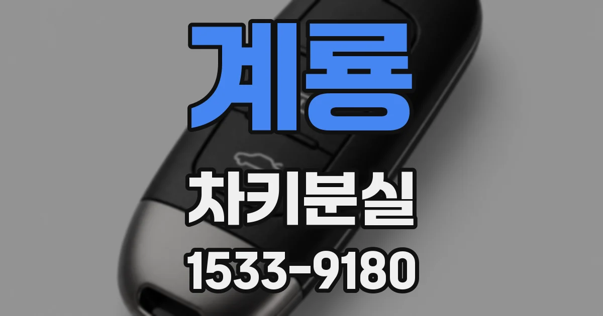 계룡 차키분실